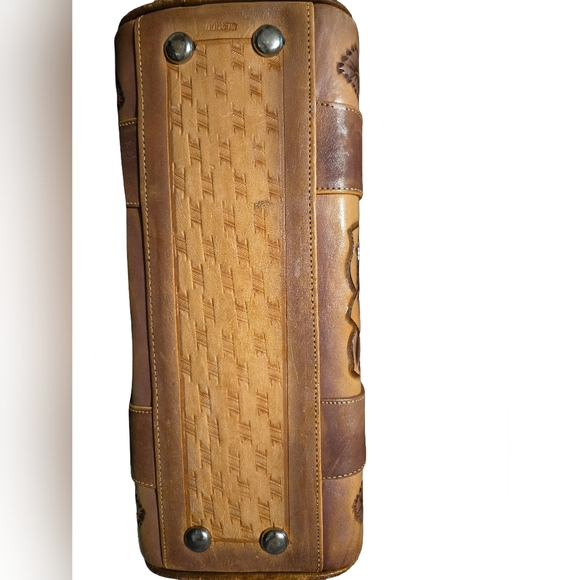 Rare Vintage Hand Crafted Leather Sholder Bag - Picture 7 of 7